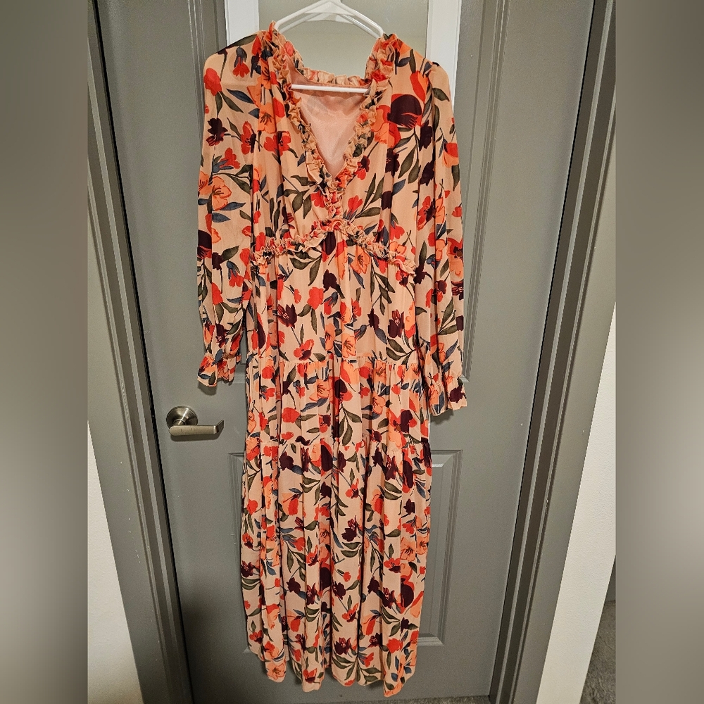 Floral Long Sleeve Dress
